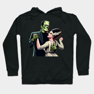 Frankenstein and the Bride Slow Dancing Hoodie